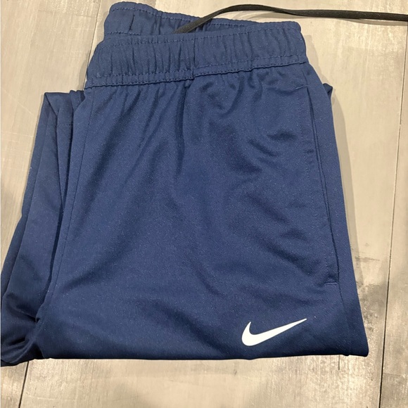 Nike Navy Joggers with White Swoosh - Picture 4 of 4